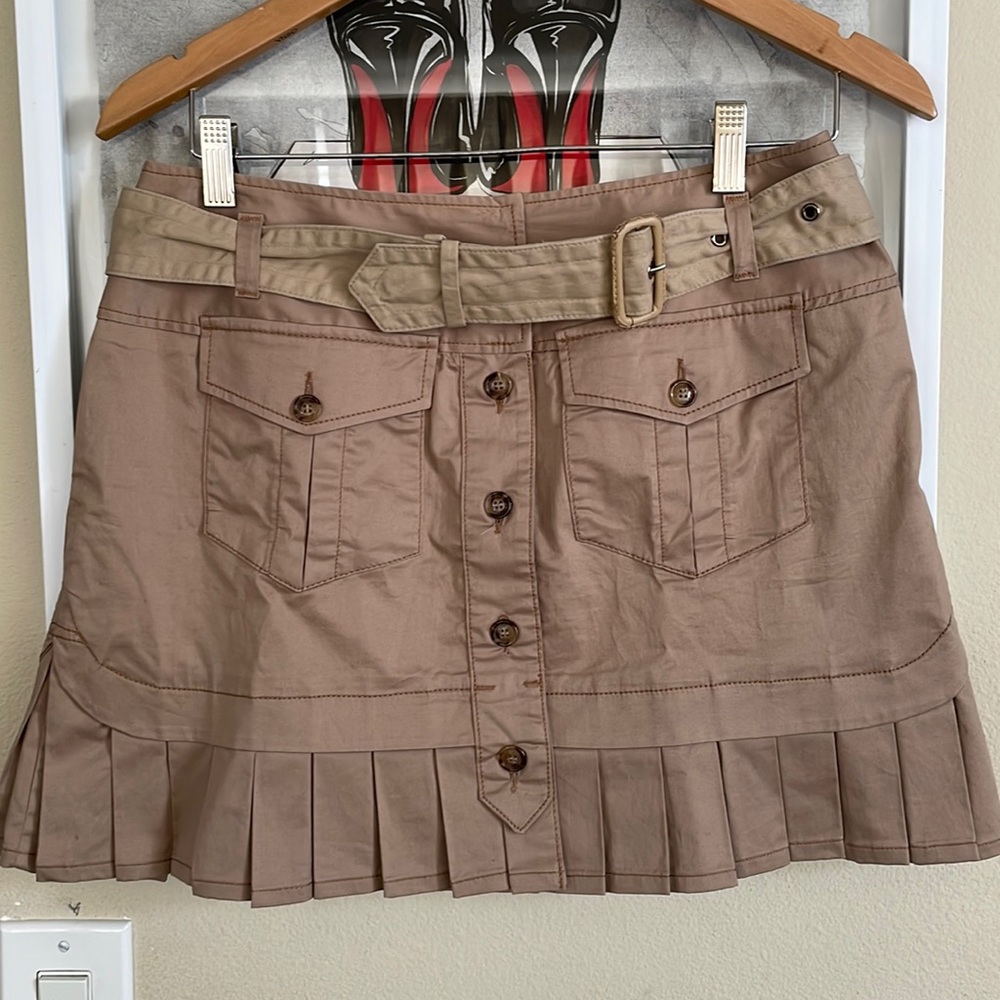 Dolce & Gabbana D&G women’s utility pleated mini skirt sz 44 (US size M; 10)